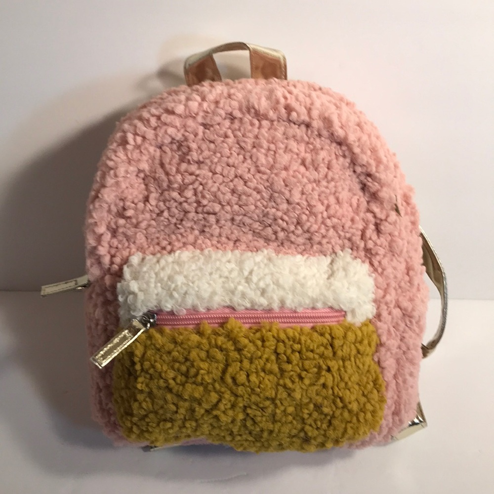 Toddler Girls' Sherpa Backpack - Pink